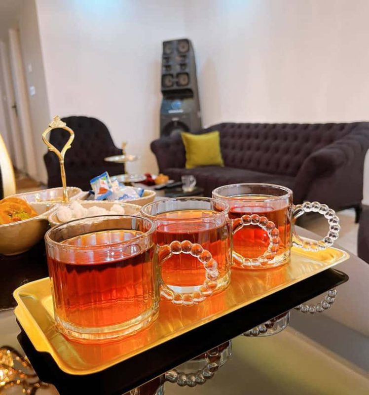 لیوان دسته مروارید
