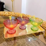 بستنی خوری ساده رنگی رنگی